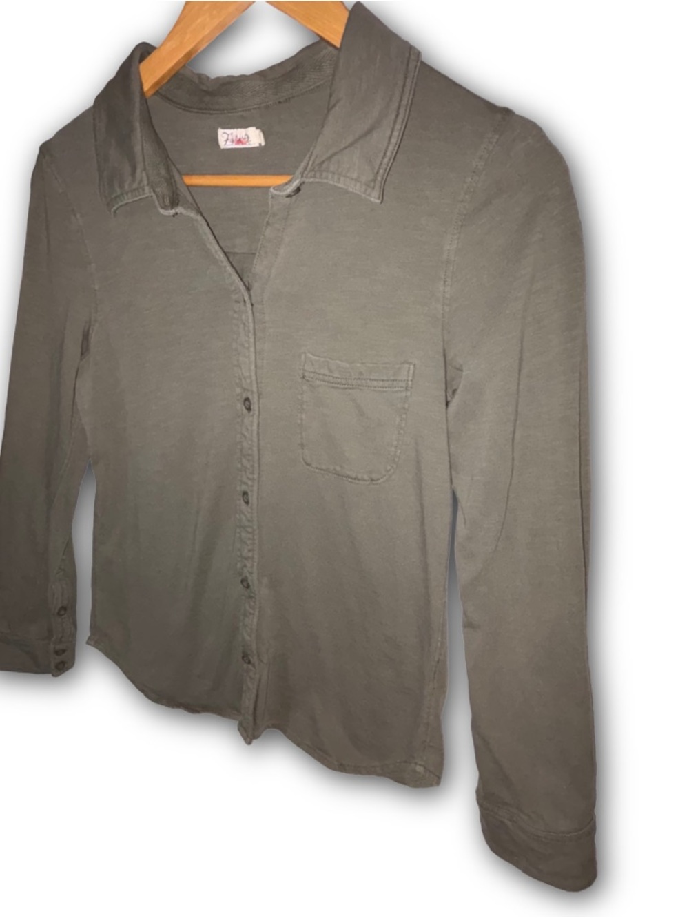 Faherty Brand Knit Seasons Shirt in Olive